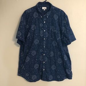 Men’s shirt sleeve button down. Size 3XLT